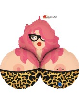Ballon alu Mme Lolos - 89cm Ballon alu Mme Lolos - 89cm