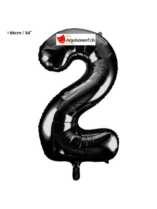 Follienballon Zahl 