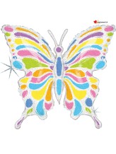 Ballon alu papillon holographique Ballon alu papillon holographique
