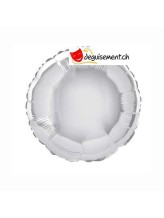 Ballon alu rond argent - 45.7 cm Ballon alu rond argent - 45.7 cm