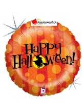 Ballon alu rond Happy Halloween 91cm Ballon alu rond Happy Halloween 91cm