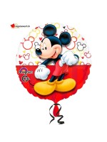 Mickey Mouse Alu-Ballon rund