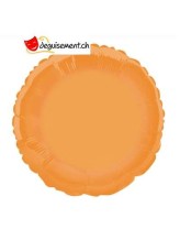 Ballon alu rond orange - 45.7 cm Ballon alu rond orange - 45.7 cm