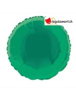Ballon alu rond vert foncé - 45.7 cm