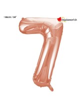 Ballon alu rose gold chiffre 7 - 86 cm Ballon alu rose gold chiffre 7 - 86 cm
