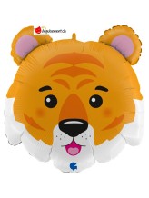 Ballon alu tête de tigre Ballon alu tête de tigre