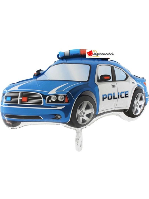 Ballon alu voiture de police - 78cm