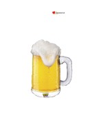 Beer mug with foam