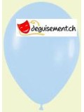 Ballons bleu pastel métalique 31cm