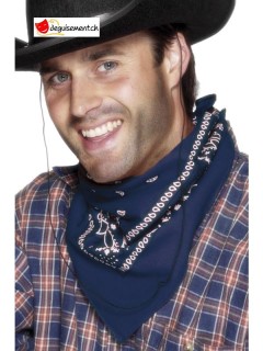 Bandana bleu cowboy Bandana bleu cowboy
