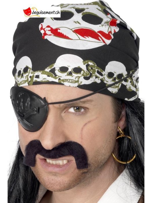 Bandana pirate avec crâne