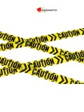 Bande attention - caution jaune et noir - 6 m