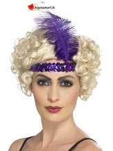 Bandeau charleston flapper violet Bandeau charleston flapper violet