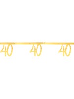Banderole dorée 40 ans