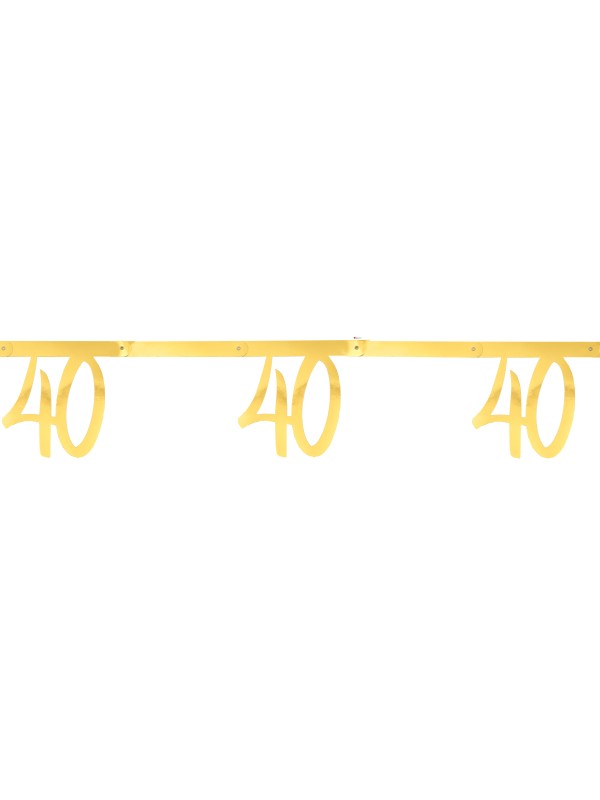 Banderole dorée 40 ans