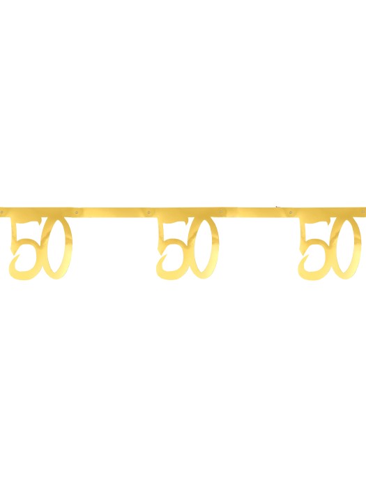 Banderole dorée 50 ans