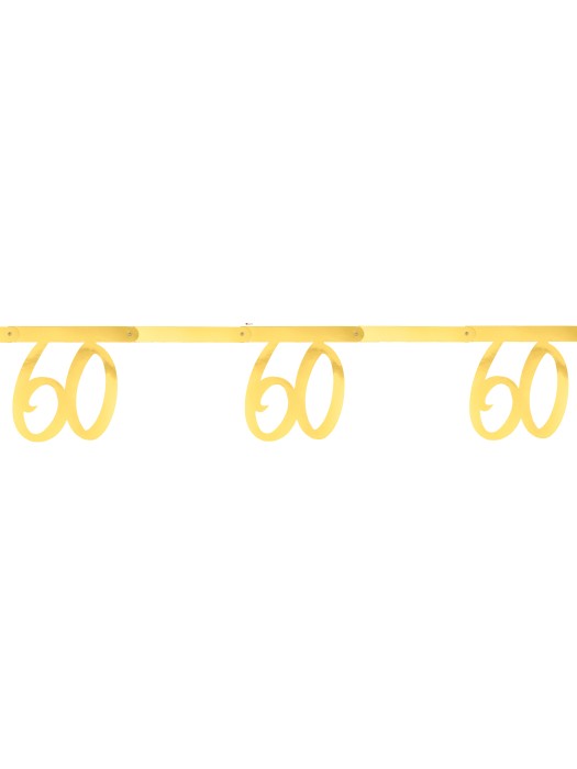 Banderole dorée 60 ans