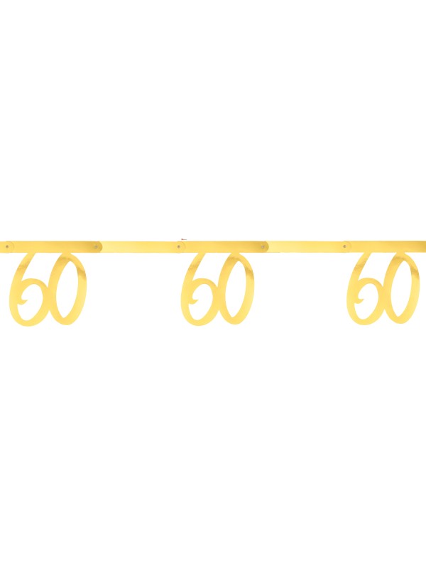 Banderole dorée 60 ans