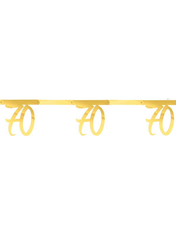 Banderole dorée 70 ans