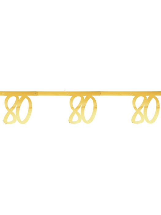Banderole dorée 80 ans