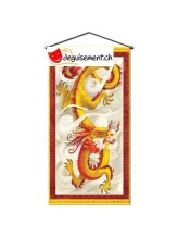 Banderole verticale dragon chinois Banderole verticale dragon chinois
