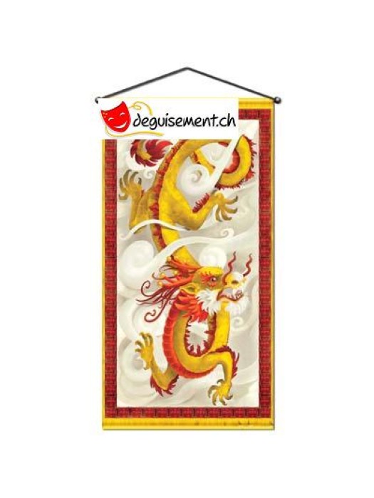 Banderole verticale dragon chinois