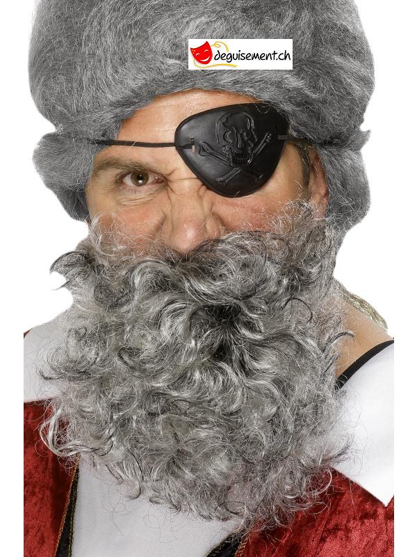Barbe pirate grise