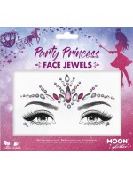 Bijoux adhésifs party princesse pour le visage