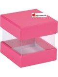 Boîte à dragées cube fuchsia