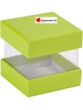 Boîte à dragées cube vert