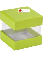 Boîte à dragées cube vert