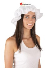 Bonnet de nuit à froufrous Bonnet de nuit à froufrous