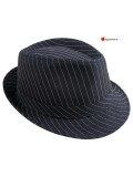 Borsalino rayé noir et blanc