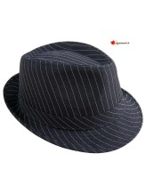 Borsalino rayé noir et blanc Borsalino rayé noir et blanc