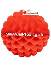 Boule Festonnée Rouge.