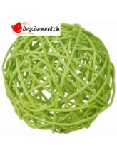 Boules rotin vert