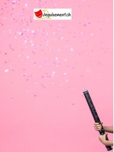 Confettis cannon - pink - 60cm Confettis cannon - pink - 60cm