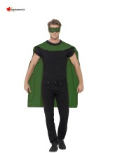 Cape et masque vert - Taille unique Cape et masque vert - Taille unique