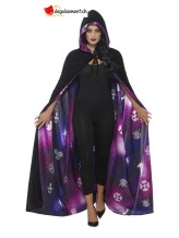 Cape réversible galaxie - noir et violet - taille unique Cape réversible galaxie - noir et violet - taille unique