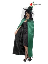 Cape de sorcière réversible - vert et noir - taille unique Cape de sorcière réversible - vert et noir - taille unique