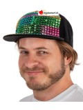 Casquette bling-bling multicolore
