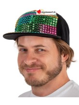 Casquette bling-bling multicolore Casquette bling-bling multicolore