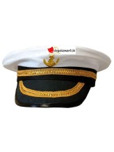 Casquette de capitaine marin adulte Casquette de capitaine marin adulte