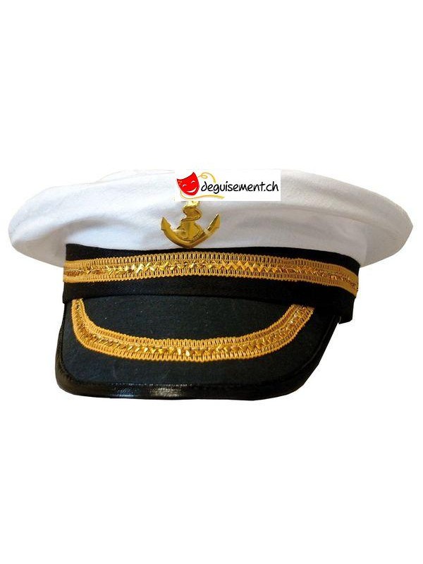 Casquette de capitaine marin adulte