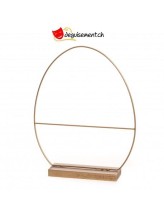 Centre de table métallique en forme d'oeuf Centre de table métallique en forme d'oeuf