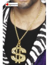 Chaine en or pendentif dollar Chaine en or pendentif dollar