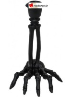 Black skeleton hand candlestick