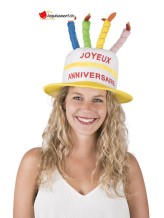 Chapeau gâteau joyeux anniversaire Chapeau gâteau joyeux anniversaire