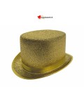 Chapeau haut de forme or adulte
