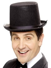 Cappello a cilindro con fascia nera